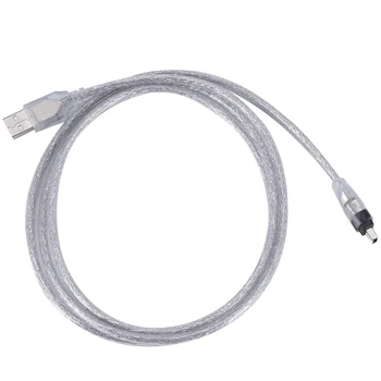 1,5 M, USB към IEEE 1394 4-Пинов кабел-адаптер Firewire DV Конвертор за PC камери