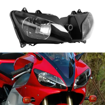 Мотоциклетът фаровете, фарове за лампа, черен корпус С прозрачни лещи възли за Yamaha YZF R1 2000-2001