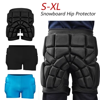 Защита за сноуборд, за възрастни, за децата, защита от падане, сгъстено накладки за каране на ски, кънки, за бедрата, меки набедренные къси панталони за спорт на открито