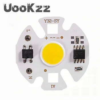 UooKzz Y32 COB Led Чип Лампа Матрицата на Ac 220 v 3 W 5 W 7 W 9 W И 12 W За Прожектор Прожектор Не се Нуждаят от автомобил с Проектор Крушки Мъниста