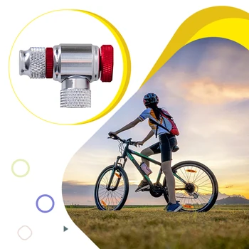 1 2 3 Бърза Надуваема корона за велосипедни гуми, балон с CO2-Високо налягане, комплект въздушна помпа Адаптер за газови инжектори, аксесоари за гуми