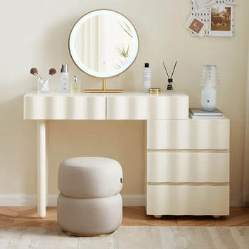 Изчистен Модерен Тоалетка Луксозна Кутия За Съхранение на Тоалетни Масички Шкафчета за Грим Tocador Mueble Nordic Furniture LJ50DT