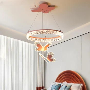 Нова модерна led полилей с потъмняване в стил Пеперуди, Хол, трапезария, Детска спалня, Антре, Бар, Висящи лампи за вътрешно осветление