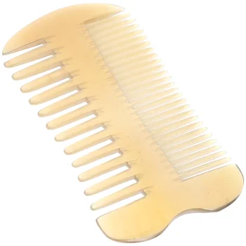 Многофункционална четка за коса от бичи рога, двустранен гребен за коса, мъжки Масажна четка за коса, аксесоар, за ежедневна грижа за косата