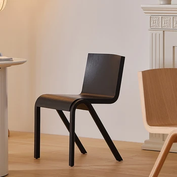 Трапезни столове за офис, хол, Дизайнерски дървени прости модерни трапезни столове Nordic Comfort Muebles Мебели за интериора на Hogar QF50DC