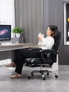 Компютърен стол Шен Nanyi Домашен Спускащите се Офис стол Бос, Поднимающий Въртящата Облегалката на Стол, Удобен Заседнал разтегателен диван и фотьойл