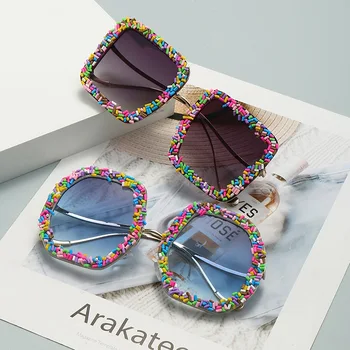 Слънчеви очила в стил Steampunk, Женски Мъжки Тенденции, Луксозни Маркови Дизайнерски Слънчеви Очила, Дамски Розови Нюанси UV400, Слънчеви Очила Cateye Eyewear