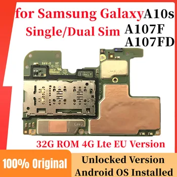 Разблокированная Оригиналната дънна Платка Samsung Galaxy A10S A107F A107FD Европейската Версия на Android Система с Пълен Набор от чипове Основната логическа заплата