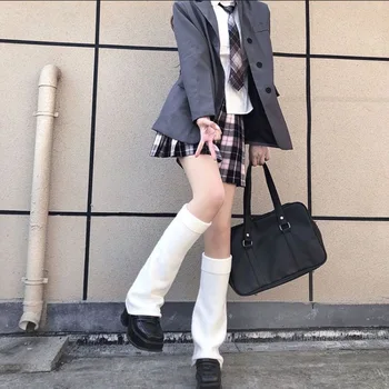 Японски зимни гамаши в стил Лолита, обикновена топло изолирана чорапи на върха на Keen Y2k, женски есенно-зимни чорапи в стил на куп