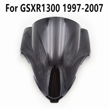 За GSXR1300 Предното стъкло със Защита от вятър Черно Прозрачно, Подходящи За GSXR 1300 1997-2000-2001-2002-2003-2004-2005-2006-2007 на Предното стъкло