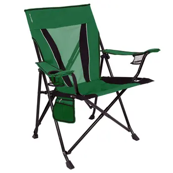 Преносим походный стол за възрастни Jasper Dual XXL, зелен, открит размер 28,3 инча Д х 39,5 инча Ш х 40 см 