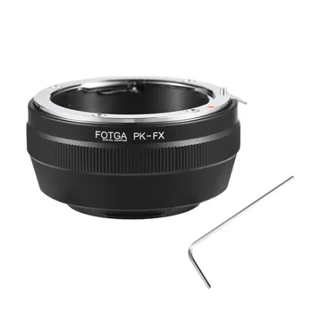 Преходни пръстен за ръчно закрепване на обектива FOTGA от Алуминиева Сплав за обектив за Pentax K-Mount до беззеркальной фотоапарат Fuji X-Pro3/E3/A10/T1 X-Mount
