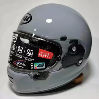 High-performance мотоциклет шлем от фибростъкло, ретро каска за картинг състезателна каска, NEO, полнолицевой каска, моден сив, просторен