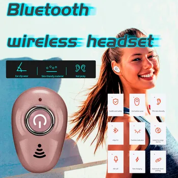 2023 Мини Безжични Слушалки Bluetooth Слушалки Спортен Слушалка за бягане за iPhone Xiaomi Single Ear Стерео Bluetooth Слушалки