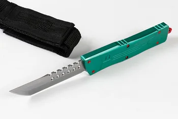 Micro OTF Tech Knife Combat Troo Series 7CR17 Острието Дръжката е от алуминиева Сплав Джобен Нож за самозащита на открито