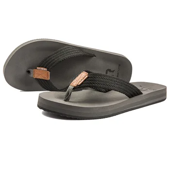 Маркови висококачествени летни чехли, мъжки дишащи плажни сандали Голям размер на 40-50, Удобни ежедневни чехли, мъжки обувки
