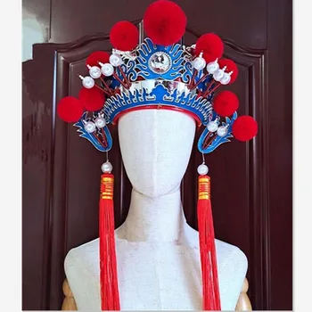 Децата на Възрастни Хуа Мулан Cosplay Шапки Китайска опера Танцови шапки Коледна сценичното представяне на Забавни сватбени шапки Cosplay