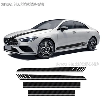 Стикер на предния капак на автомобила Edition 1, Стикер на пола в страничните ленти за Mercedes Benz CLA AMG Class C118 CLA220 2019-По наст. време за Аксесоари