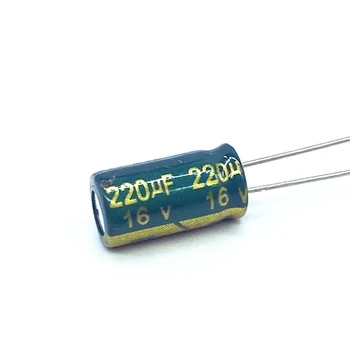 20 бр/лот 220 мкф16 алуминиеви електролитни кондензатори с размери 6 * 12-16 220 icf 20%