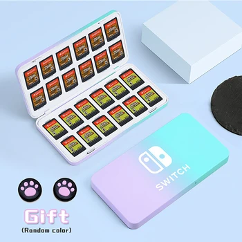 2023 Нов Ns Switch Oled Кутия За Съхранение на карти игра Твърд Защитен Калъф с 24 Игрални Карти за Nintendo Switch/Switch lite