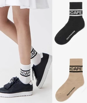 Новите дамски чорапи за голф; Памучни удобни и дишащи модерни спортни чорапи, чорапи за отдих през всички сезони; Чорапи за голф SOUTHCAPE