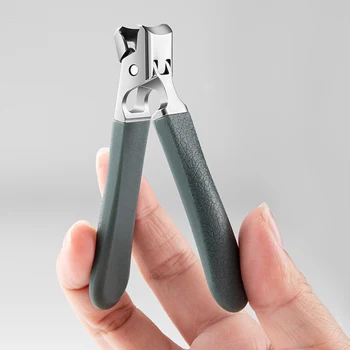 Нова машина за рязане на ноктите, със защита от пръски, Дебел нож за нокти, Твърди нокти от неръждаема стомана, със Специална машина за рязане на нокти, Ножица за нокти на голям размер