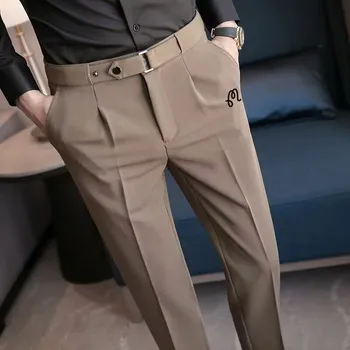Бродирани логото 2023, Мъжки Панталони за голф, Пролет-Есен Нова Корейска версия панталони, Мъжки Ежедневни Спортни Панталони за голф