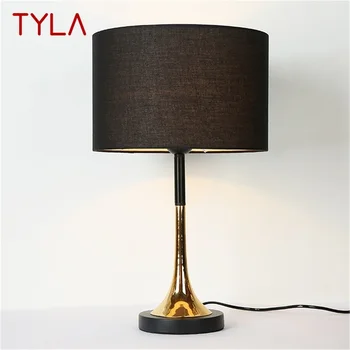 Настолни лампи TYLA Модерен, Луксозен Дизайн, led черен настолна лампа, Декоративен за дома