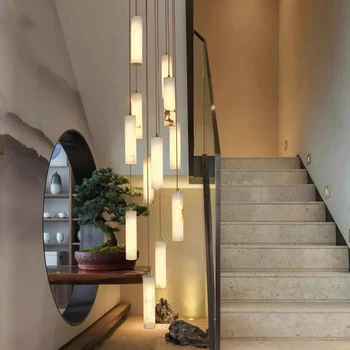 Полилей с Led художествена подвесная лампа Осветление за модерен дом стълба за всекидневна Декор окачен стая вътрешно осветление на кухненски аксесоари