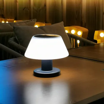 Открит Модерен Дом Градински декор Слънчев Акумулаторна Безжична Слънчева светлина светодиодна настолна лампа за ресторант