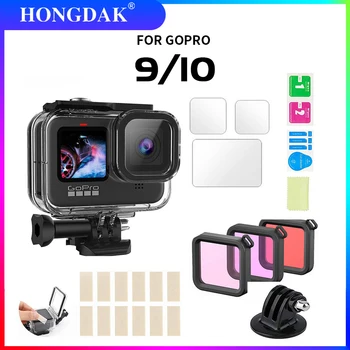 60 М Водоустойчив корпус Калъф за гмуркане за Go Pro GoPro Hero 10 9 Черен защитен калъф Аксесоар за екшън камери