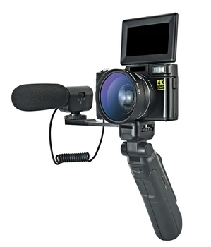 Цифрова видеокамера Winait Super 4K Vlog с цветен дисплей 3.0 