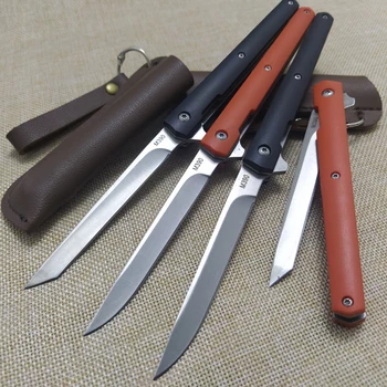 Дамасский Сгъваем Нож M390, Многофункционални Преносими Външни Джобни Ножове, Плодов Нож, Практичен Походный Тактически Нож за оцеляване
