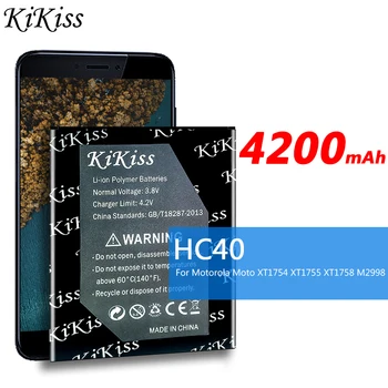  Батерия KiKiss 4200mAh HC40 за Motorola Moto XT1754 XT1755 XT1758 M2998, батерия за телефона