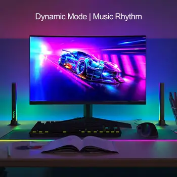 Цветна светлинна лента Rgb Dynamic led светлинен панел с дистанционно управление за игри, Осветление на телевизия на Монитор в стаята PC Маса със захранването от USB