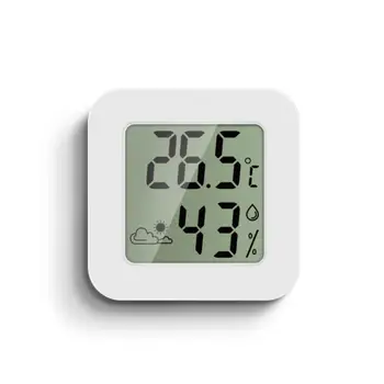 Термометър за стая с LCD дигитален Стаен влагомер, влага, влага в помещението, в метеорологичната станция