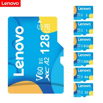 Карта памет Lenovo 32 GB 64 GB 128 GB 2 TB V60 A1 U3 Class10 Mini TF Card U1 SD-карта за Мобилни Телефони Автомобилни Устройства, Компютри Търтеи