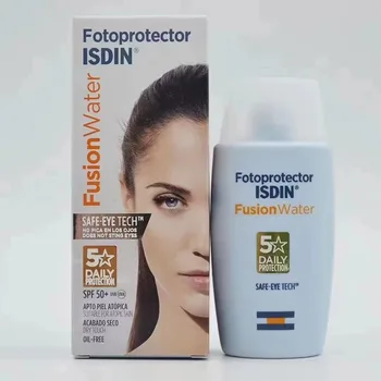 Нов Оригинален ISDIN Glod Стандартен Слънцезащитен крем за лице SPF 50 PA +++ Слънцезащитен крем Бял Ярък Хидратираща Успокояваща Грижа за кожата