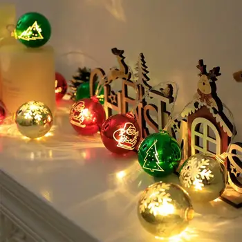 Коледна led светлини в стила на Дядо Коледа, топли светлини, водоустойчив plug разменени тела, висящи лампи