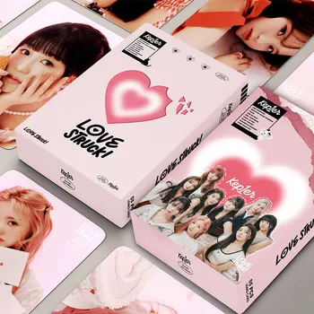 55шт Kpop Idol Kep1er Нов албум LOVE STRCK! Lomo Картички Фотокарточки Картичка за събиране на фенове подарък