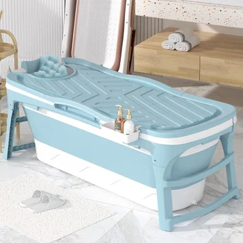 Модерна пластмасова вана с калъф за домакински Сгъваем портативен вана за възрастни, чанти, дизайн, Удобна вана за баня