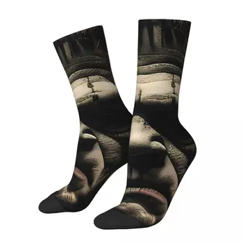 Реколта мъжки чорапи с чудовища, Филм на ужасите на Франкенщайн, Унисекс, хип-хоп, безшевни забавен чорап с принтом на екипажа, подарък