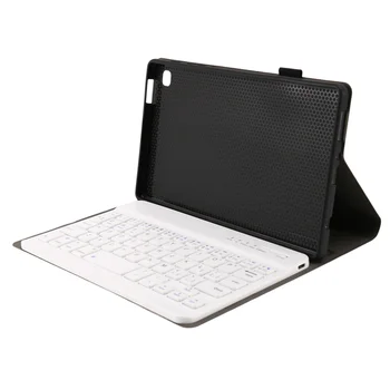 Калъф от изкуствена кожа + клавиатура за Samsung Tab A7 Lite 8,7 См T220/T225, Панти калъф за таблет, Стойка за таблет с безжична клавиатура (A)