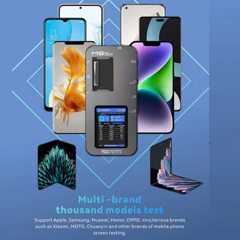 YCX M8 Экранный Тестер За iPhone X 11 12 13 14 Pro Max VIVO OPPO Xiaomi Huawei Samsung True Tone 3D Touch Инструменти За Тестване И Ремонт