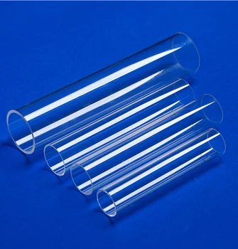 Кварцевая капилярната тръба OD260 * ID255 * L160mm /Одностворчатая стъклена капилярната тръба от силициев диоксид / резултати при висока температура стъклени тръби