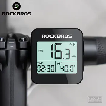 ROCKBROS Велосипеден компютър GPS за измерване на Скоростта на Пътен Велосипед МТВ Водоустойчив Автоматичен Цифров Хронометър, Велосипеди Километража, Велосипеден компютър