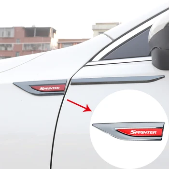 Етикети с метално лого на колата на крилото, персонализирани декоративни странични маркери за Mercedes Benz AMG SPRINTER с логото, автомобилни аксесоари