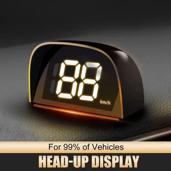 Универсален Автомобилен GPS HUD 5V USB Head Up Дисплей Цифров Скоростомер Запалката Plug & Play-Голям Шрифт KMH/MPH Автоаксесоари