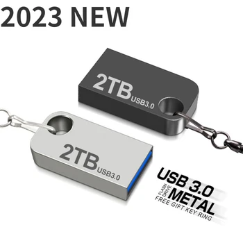 USB Флаш Памет Високоскоростна Флаш-диск 1 TB И 2 TB Подарък Ключодържател Micro USB Stick Външен диск е 512 GB Memoria Usb Stick