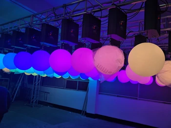 6 бр./лот Hosenlighting DMX Stage kinetic топка lighting dmx 512 3d ball led окачен led светлина Подвижен балон